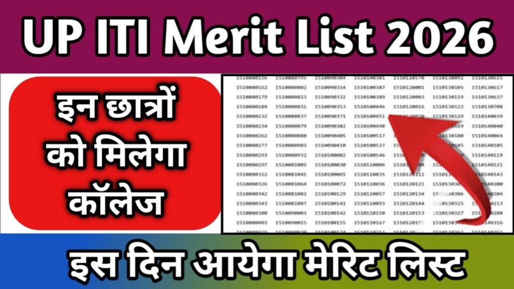 UP ITI Merit List 2026