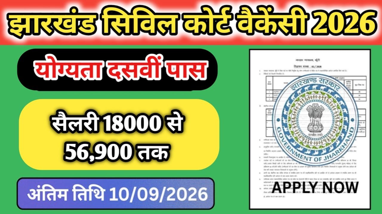 Jharkhand Civil Court Peon Vacancy 2026
